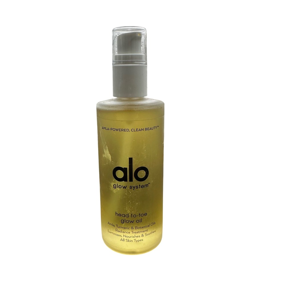 Alo Glow System Head to Toe Glow Oil Amla Turmeric Botanical Radiant Treatment